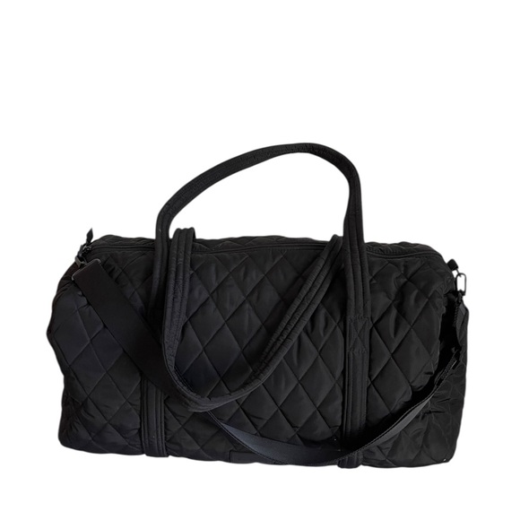 Vera Bradley Black Quilted Duffel Bag - Picture 2 of 6